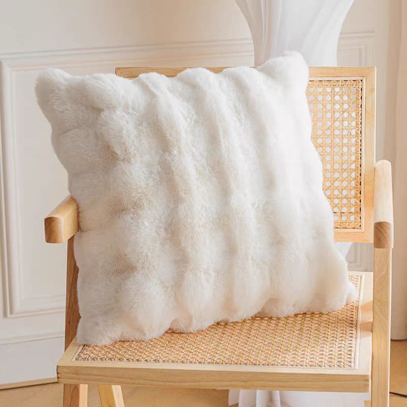 Rabbit Faux Fur Pillow