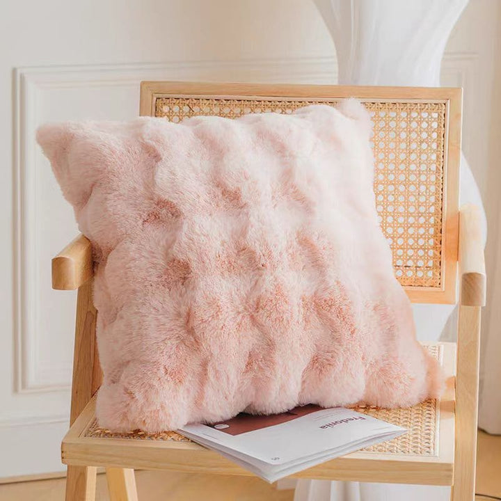 Rabbit Faux Fur Pillow