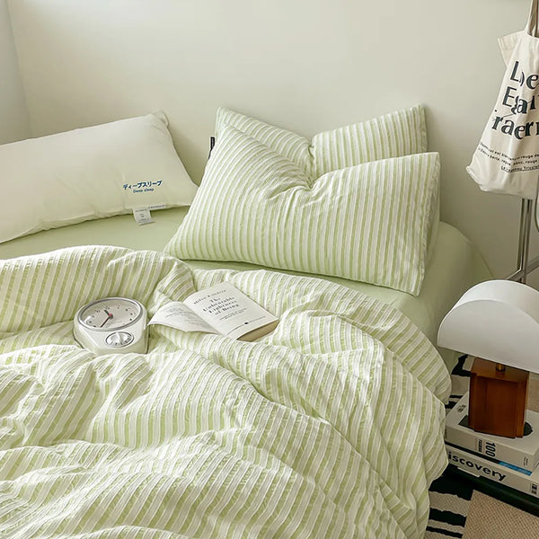 Refresh Jacquard Striped Duvet Cover