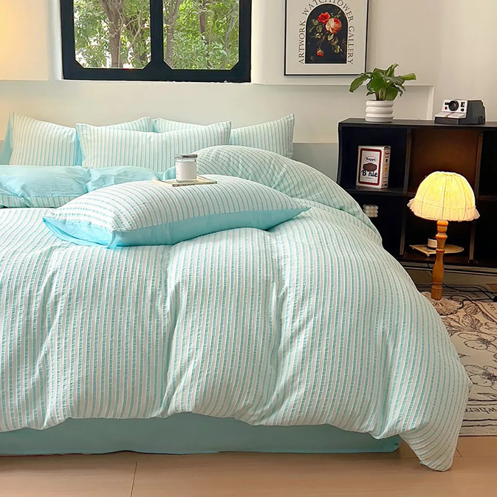 Refresh Jacquard Striped Duvet Cover