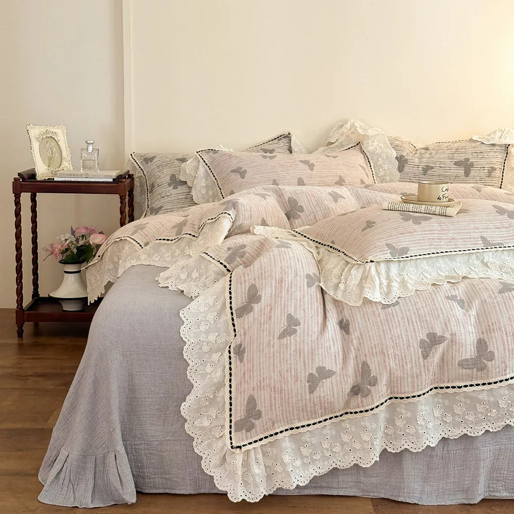 Romantic Butterfly Bedding Set