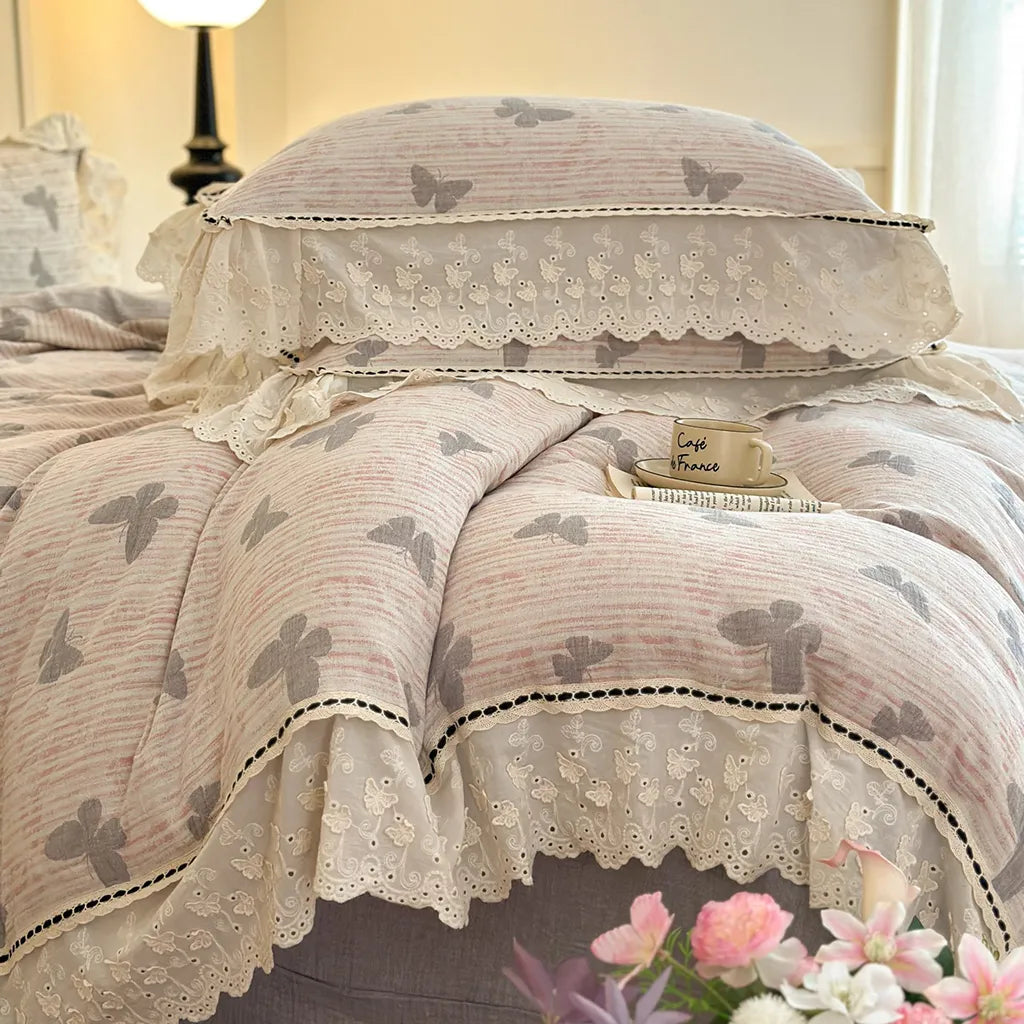 Romantic Butterfly Bedding Set