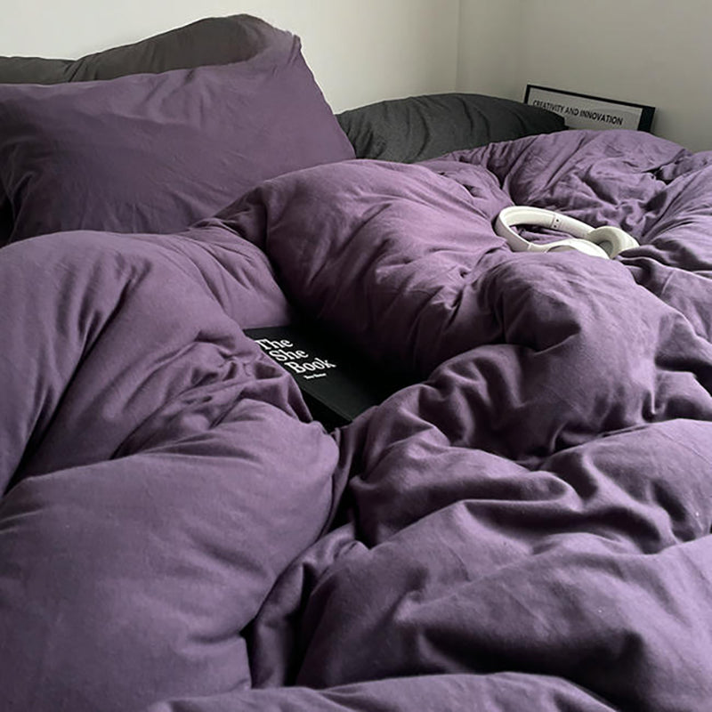 Royal Purple Jersey Knit Bedding Set