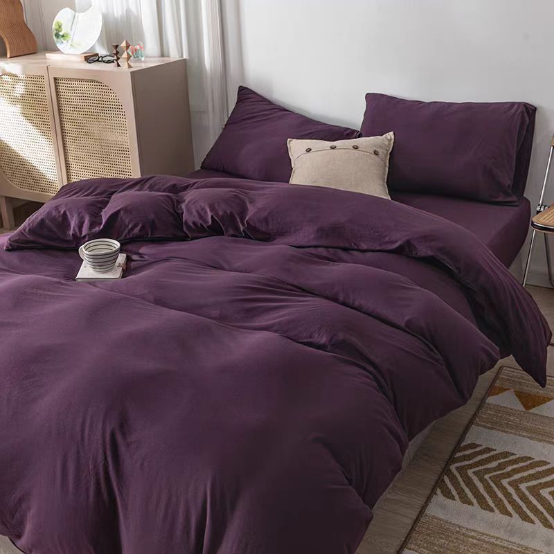 Royal Purple Jersey Knit Bedding Set