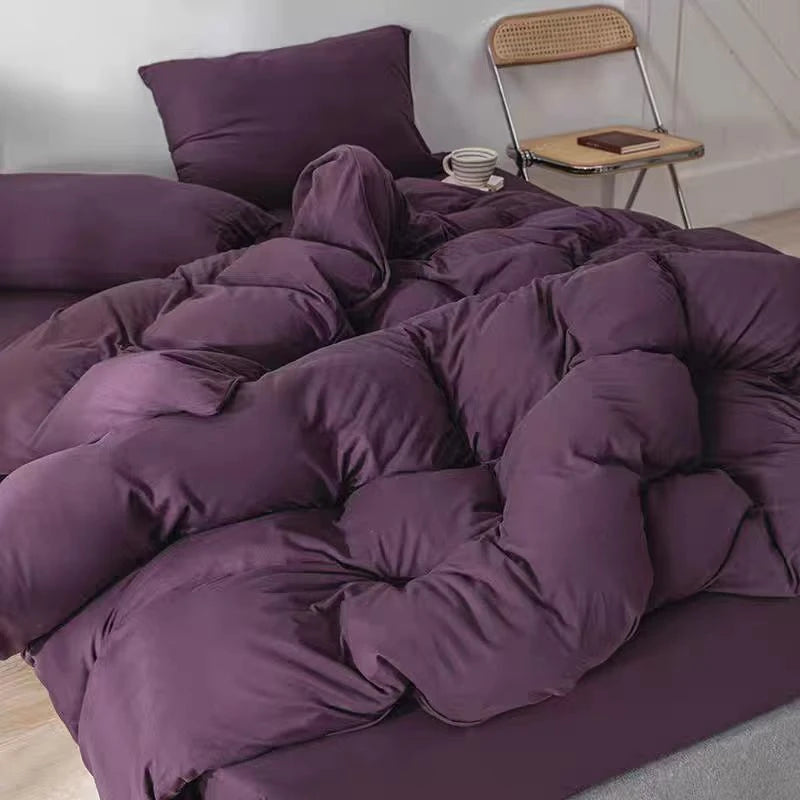 Royal Purple Jersey Knit Bedding Set