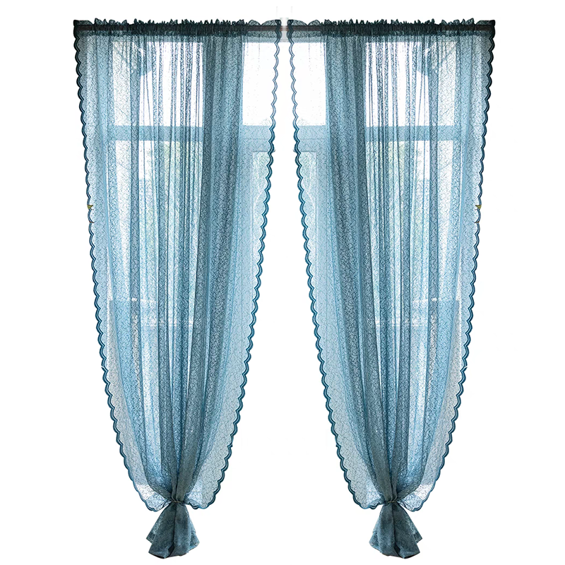 Scallpoed Lace Sheer Curtain