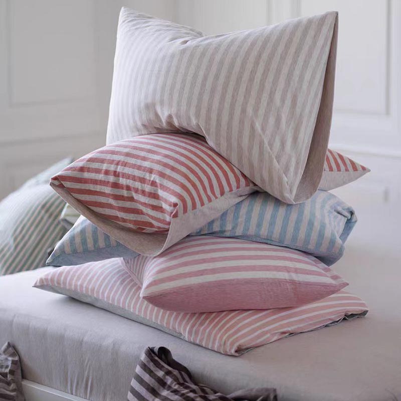 Soft Cotton Striped Pillowcase