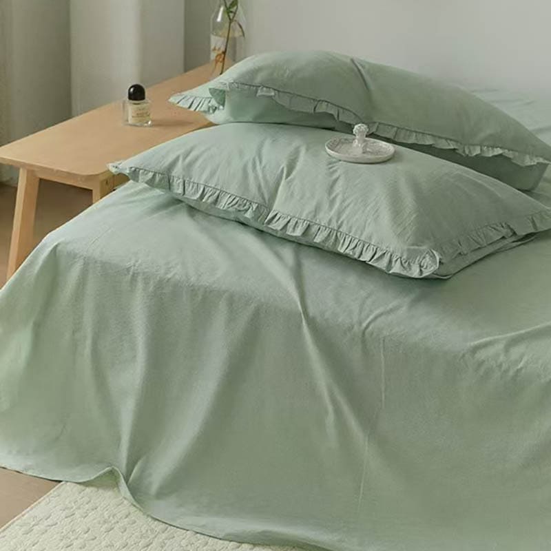 Solid Color Cotton Bedding Set (5 Colors)