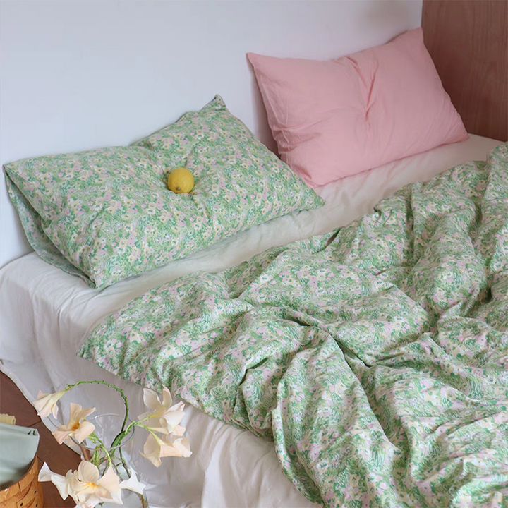 Spring Pastoral Floral Bedding Set