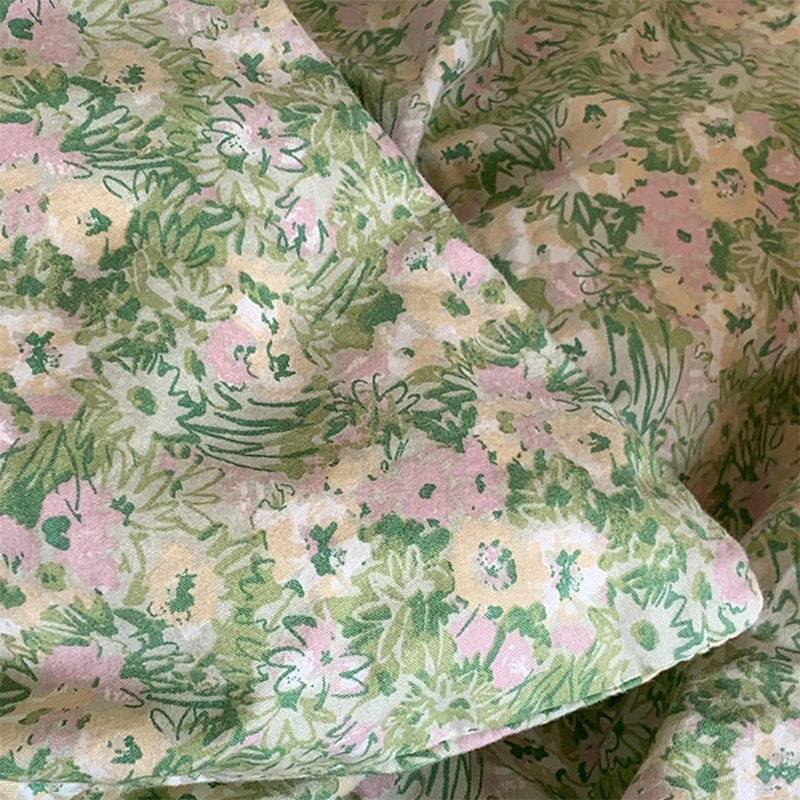 Spring Pastoral Floral Bedding Set