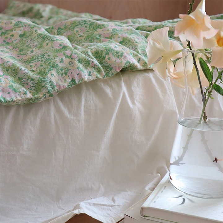 Spring Pastoral Floral Bedding Set