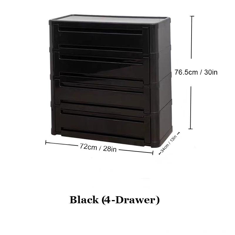 Stackable Plastic Dresser Cabinet - 6 Colors