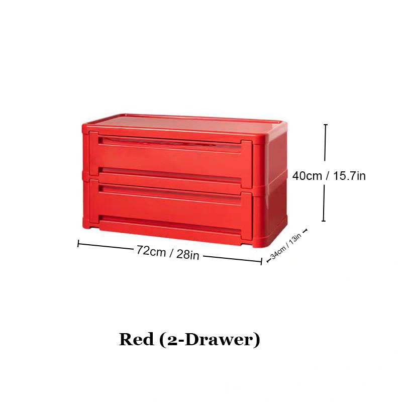 Stackable Plastic Dresser Cabinet - 6 Colors