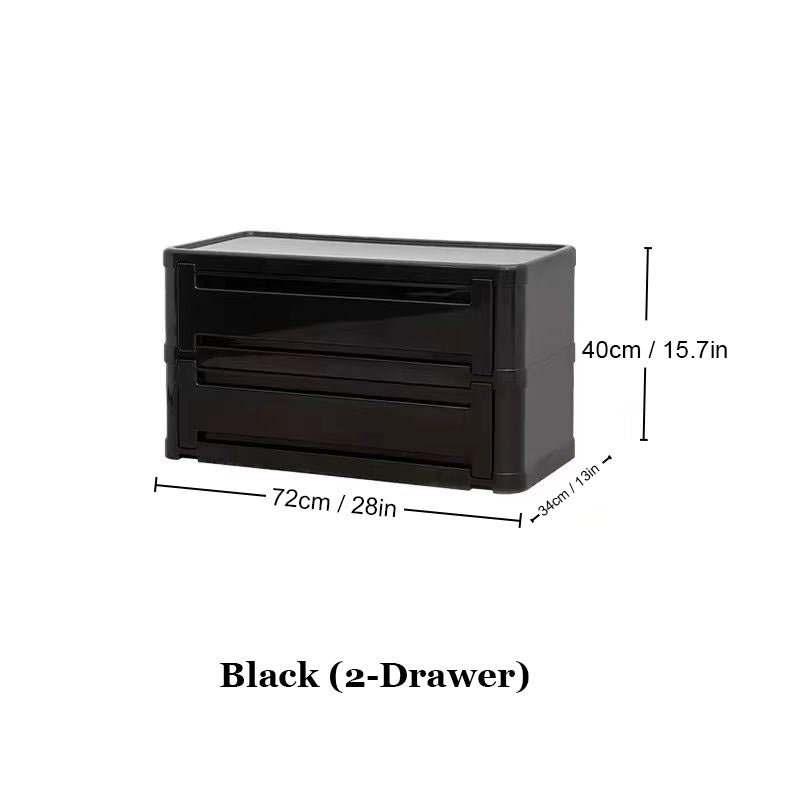 Stackable Plastic Dresser Cabinet - 6 Colors