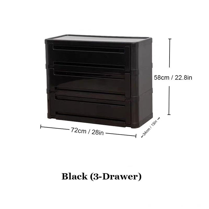 Stackable Plastic Dresser Cabinet - 6 Colors