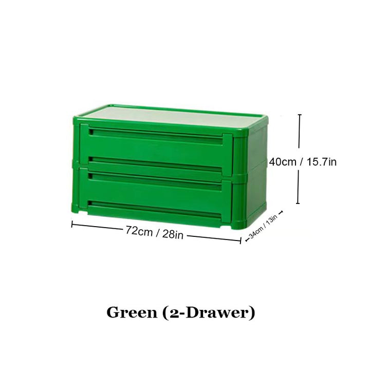 Stackable Plastic Dresser Cabinet - 6 Colors