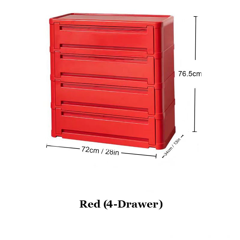 Stackable Plastic Dresser Cabinet - 6 Colors