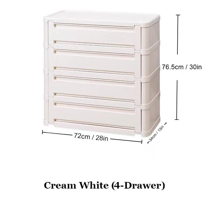 Stackable Plastic Dresser Cabinet - 6 Colors