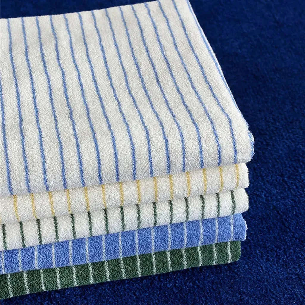 Striped Cotton Terry Towel