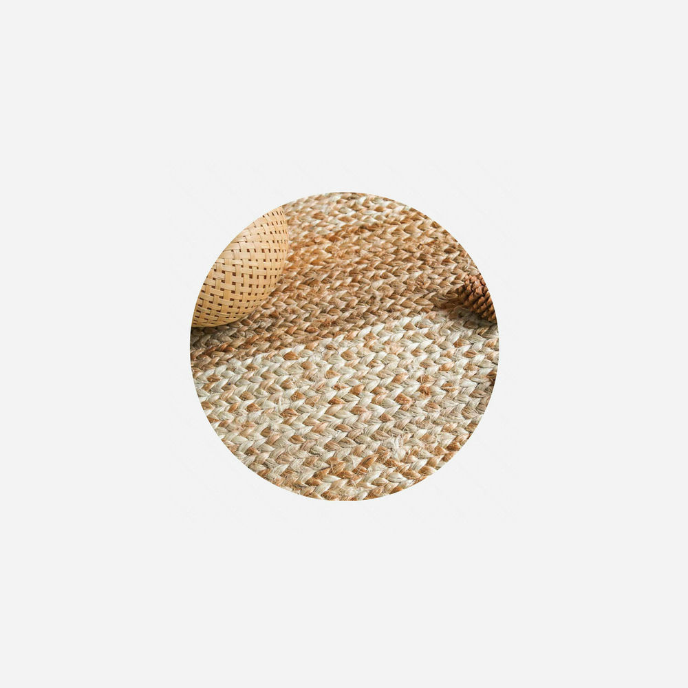 Sunrise Gradient Oval Jute Rug