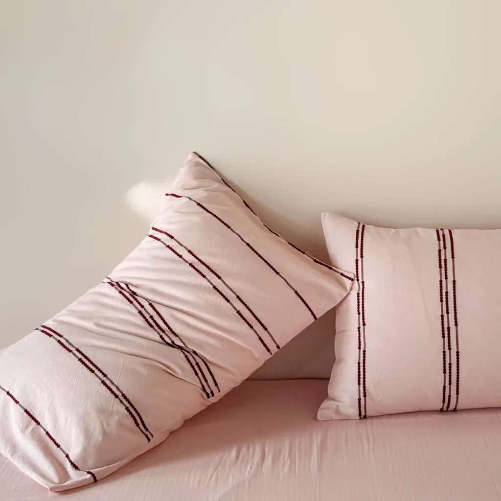 Sunset Striped Jacquard Duvet Cover