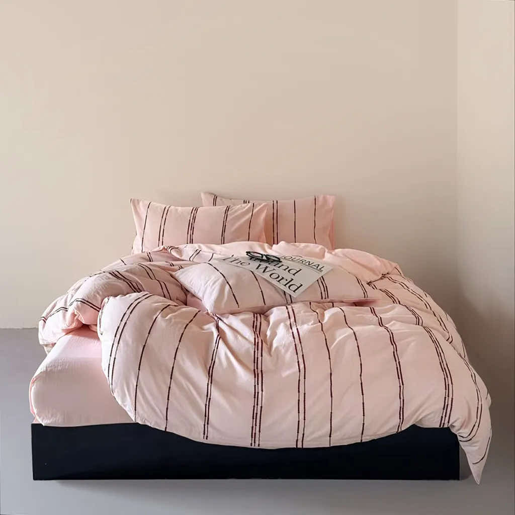 Sunset Striped Jacquard Bedding Set