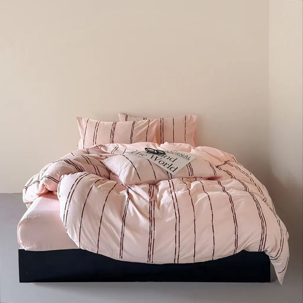 Sunset Striped Jacquard Bedding Set