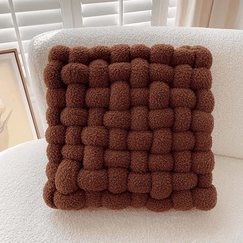 Handmade Teddy Braided Cushion