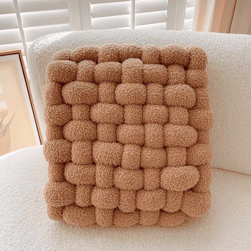 Handmade Teddy Braided Cushion