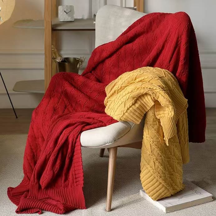 Twist Jacquard Throw blanket