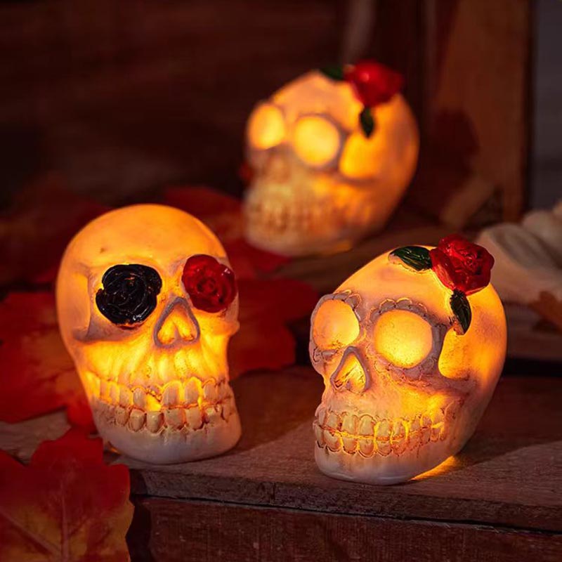 Vintage Halloween Skull Lamp (3 pack)