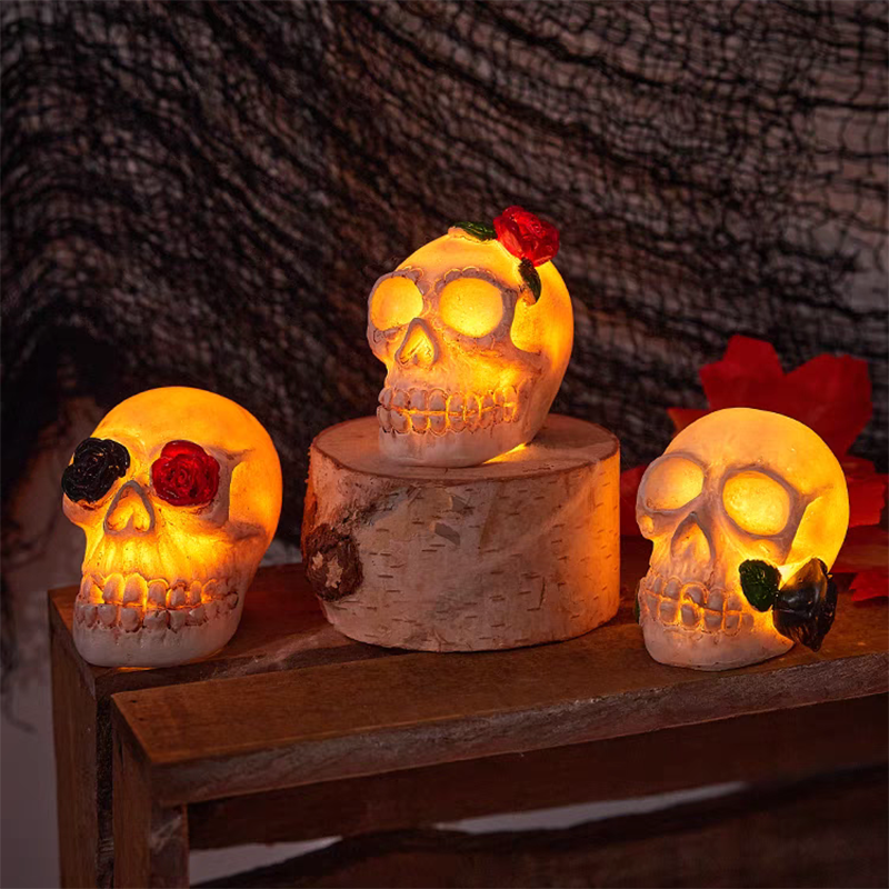 Vintage Halloween Skull Lamp (3 pack)