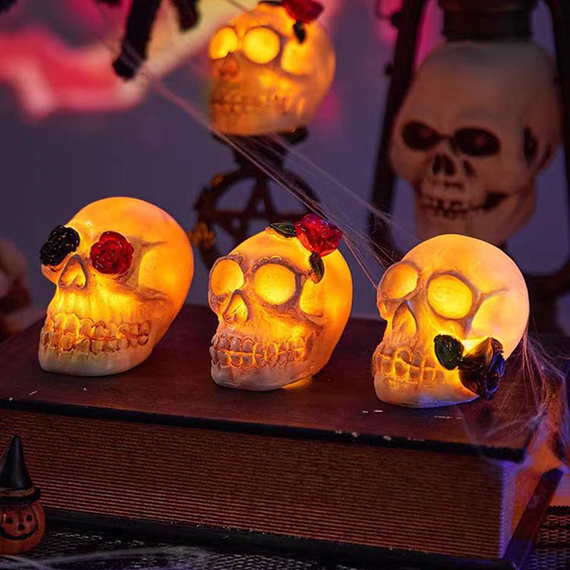 Vintage Halloween Skull Lamp (3 pack)