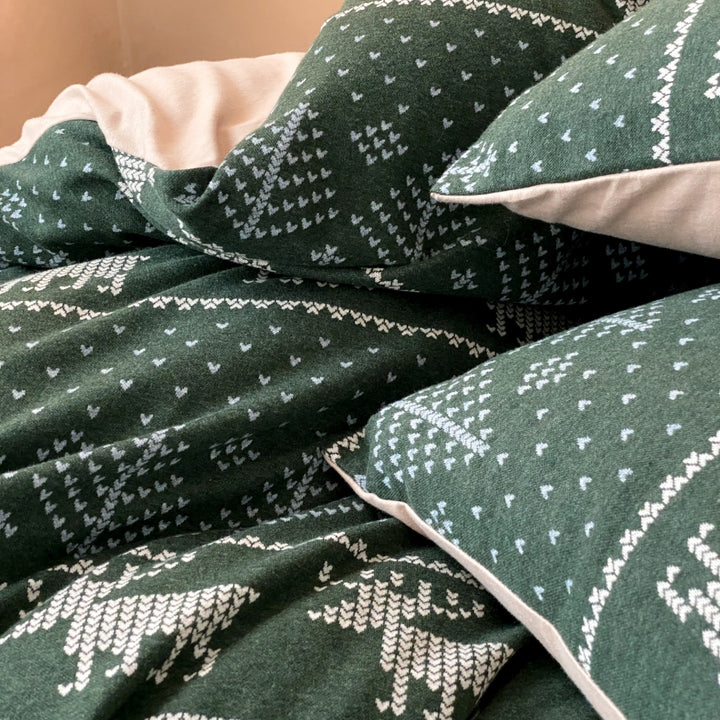 Alpine Fair Isle Cotton Jersey Bedding Set original reference image 8