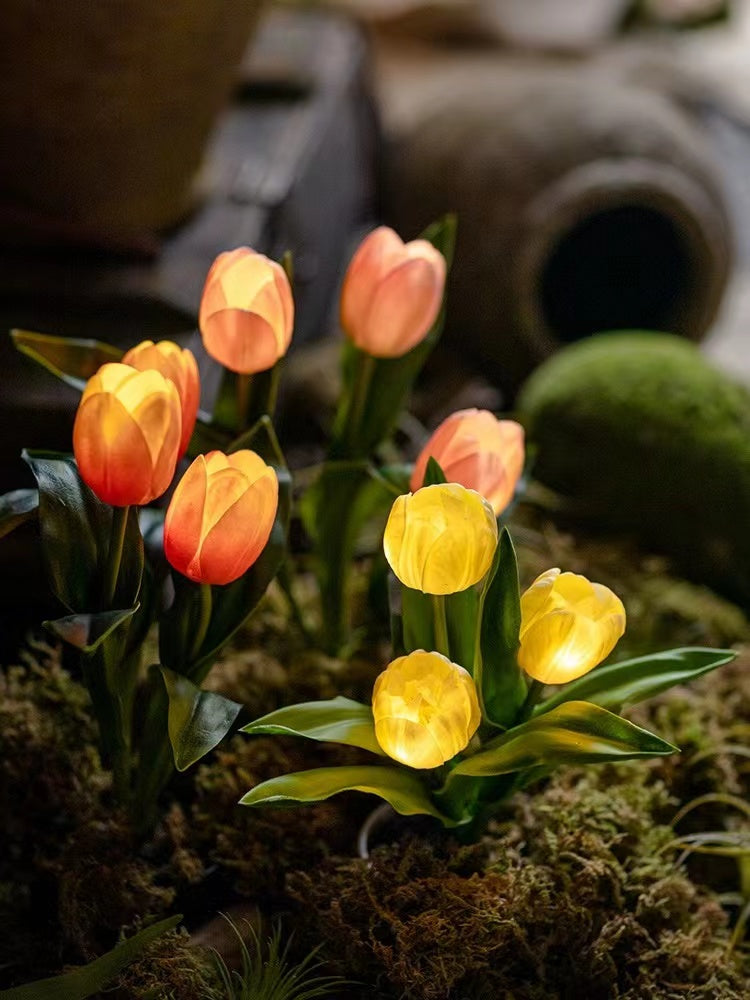 Artificial Tulip Flower Night Light Ambient Lamp