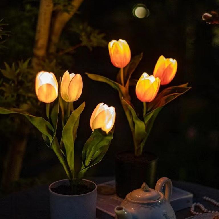 Artificial Tulip Flower Night Light Ambient Lamp