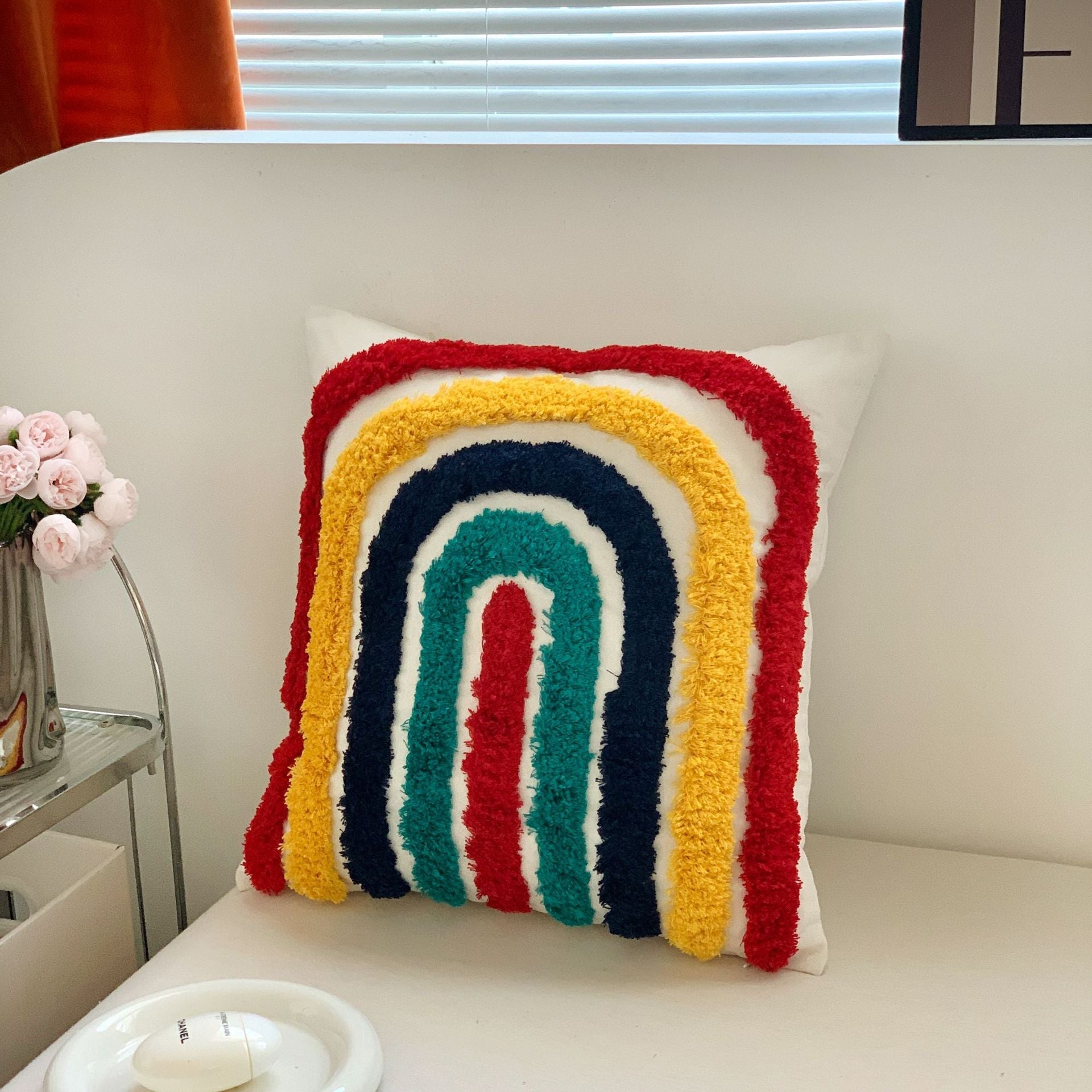 Bohemian Tufted Cotton Canvas Thick Yarn Sofa Cushion