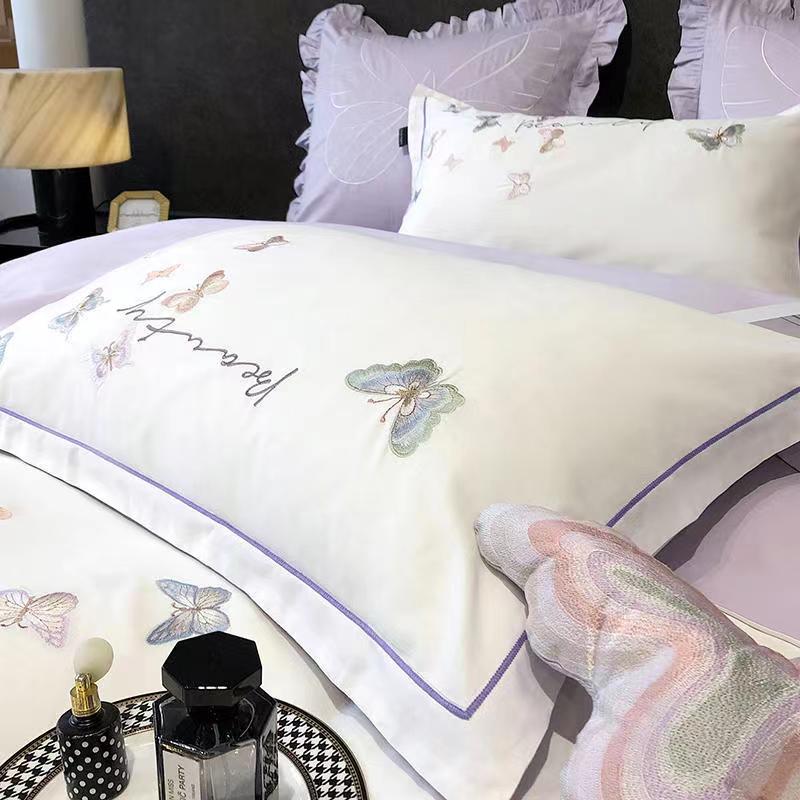 Butterfly Embroidery Bedding Set