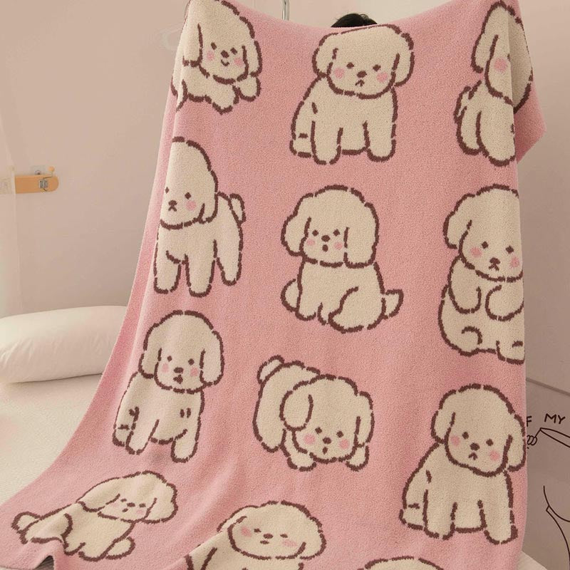 Cutie Bichon Diary Blanket