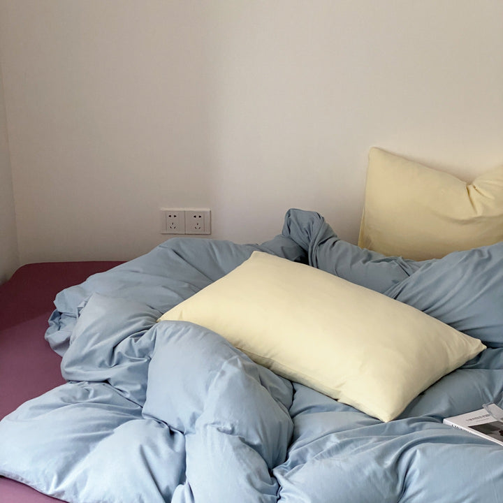 Everyday Contrast Cotton Jersey Bedding Set original reference image 6
