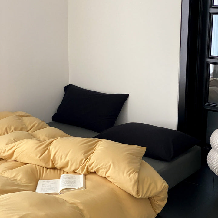 Everyday Contrast Cotton Jersey Bedding Set original reference image 10