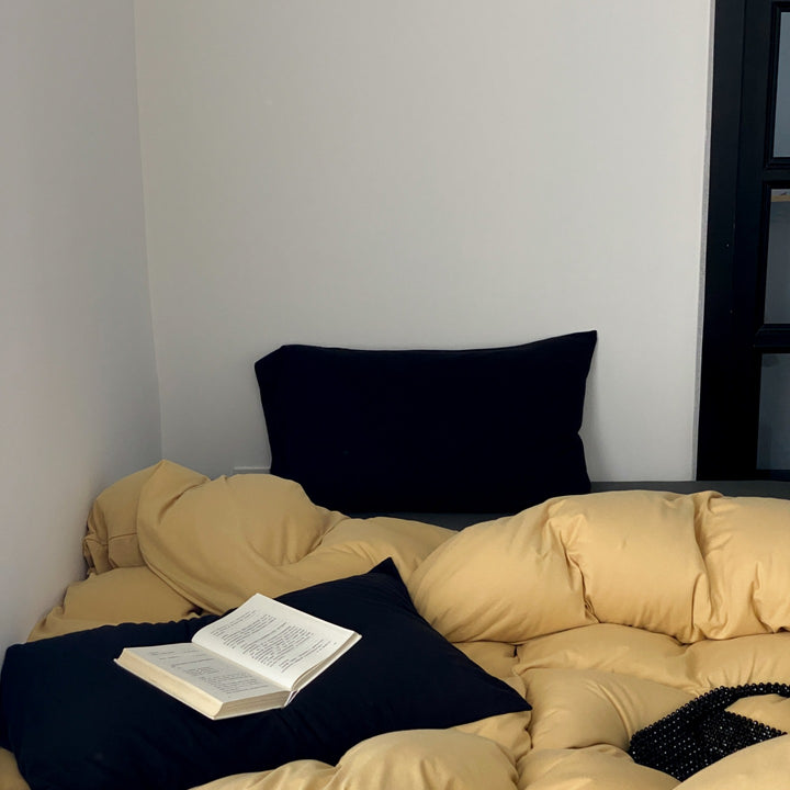 Everyday Contrast Cotton Jersey Bedding Set original reference image 11