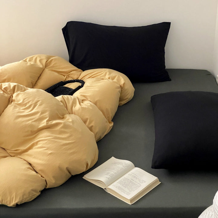 Everyday Contrast Cotton Jersey Bedding Set original reference image 12
