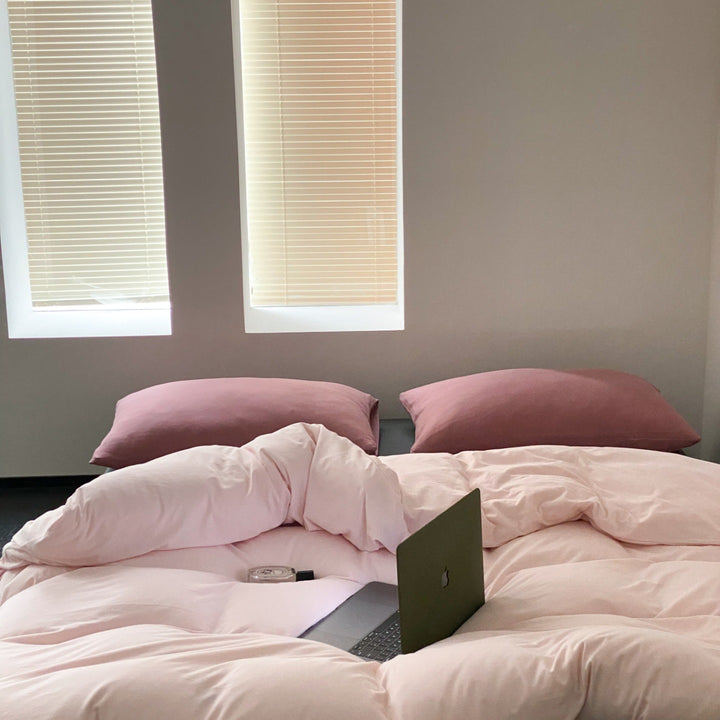 Everyday Contrast Cotton Jersey Bedding Set original reference image 17