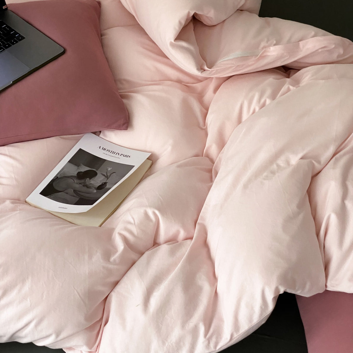 Everyday Contrast Cotton Jersey Bedding Set original reference image 19