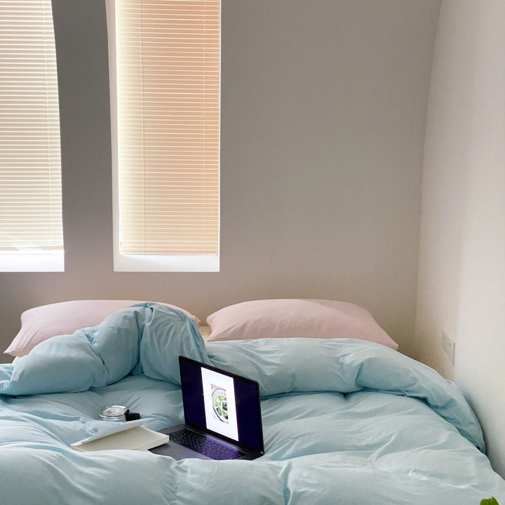 Everyday Contrast Cotton Jersey Bedding Set original reference image 25