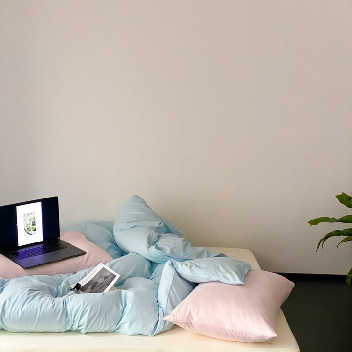 Everyday Contrast Cotton Jersey Bedding Set original reference image 26