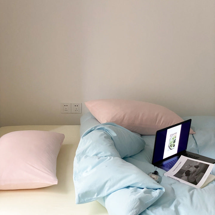 Everyday Contrast Cotton Jersey Bedding Set original reference image 30
