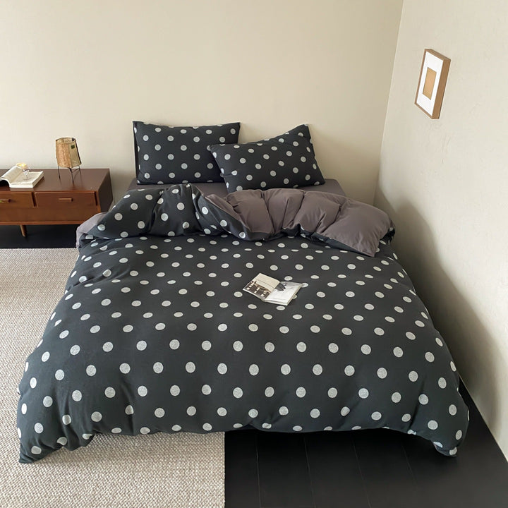 Everyday Dot Cotton Jersey Bedding Set original reference image 1