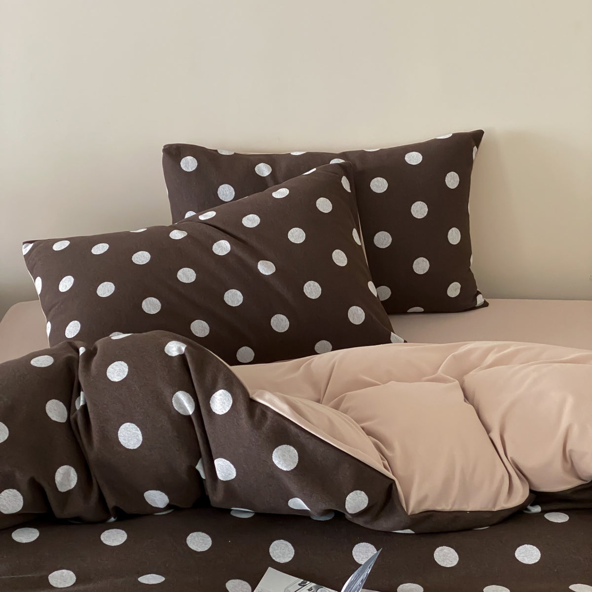 Everyday Dot Cotton Jersey Bedding Set original reference image 12